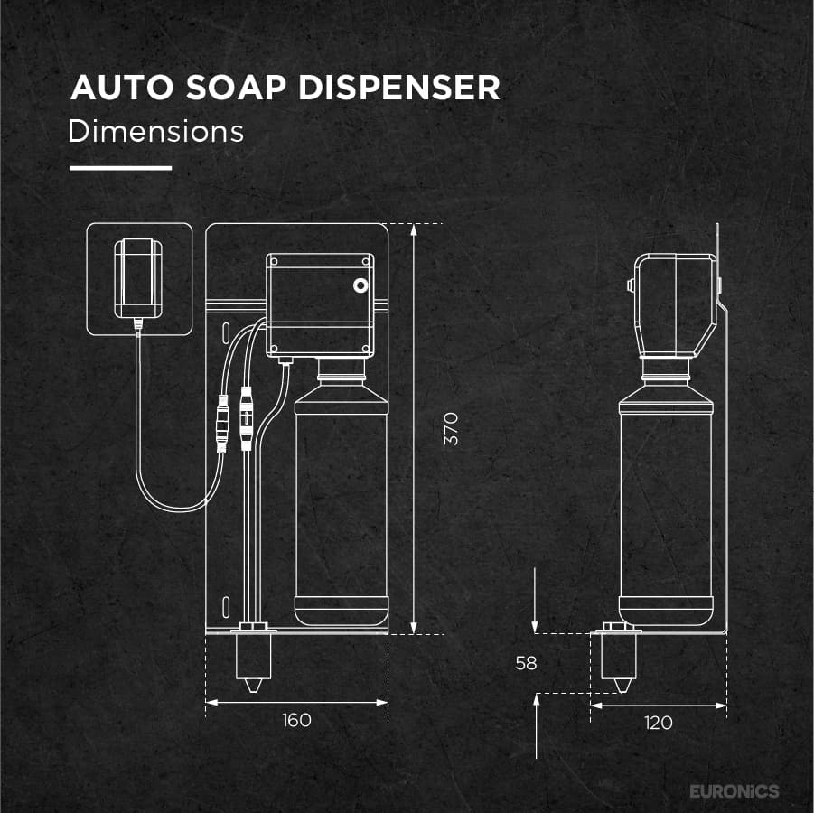EURONICS BSD Behind Mirror Soap Dispenser