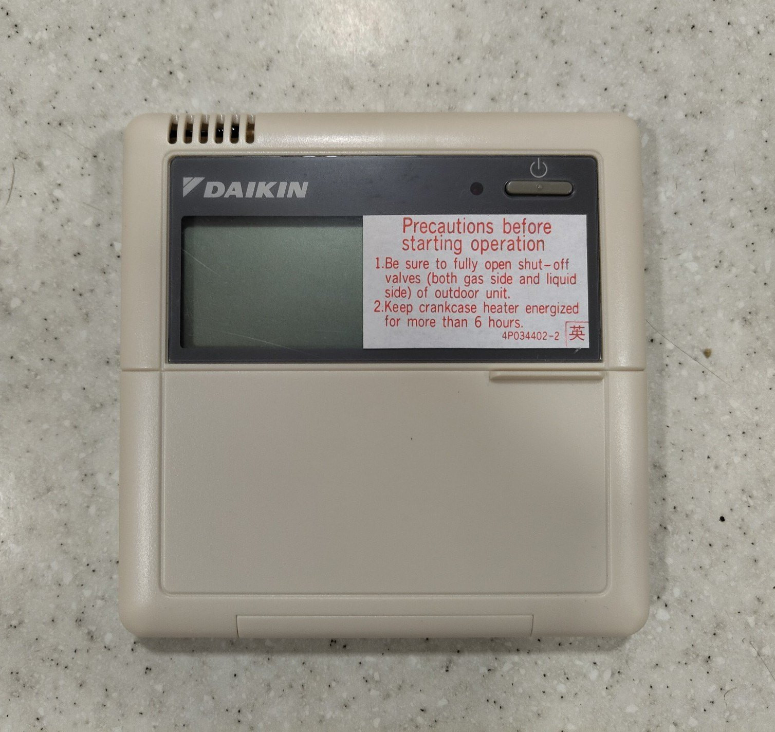 DAIKIN BRC1C62-9 Wired Remote Controller
